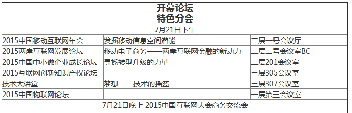 2015年中國(guó)互聯(lián)網(wǎng)大會(huì):未來(lái)5至10年 移動(dòng)互聯(lián)將引領(lǐng)互聯(lián)網(wǎng)+