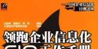 CIO書籍推薦：領(lǐng)跑企業(yè)信息化CIO工作手冊