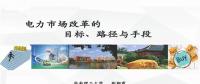 PPT | 電力市場改革的目標(biāo)、路徑與手段