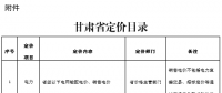 甘肅省定價目錄發(fā)布：涉及省級以下電網(wǎng)輸配電價、銷售電價
