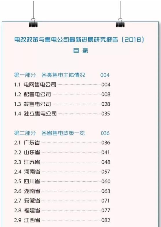 1、《關(guān)于開展2018年山東省電力企業(yè)信用評價工作的通知》  山東省電力企業(yè)協(xié)會日前發(fā)布了《關(guān)于開展2018年山東省電力企業(yè)信用評價工