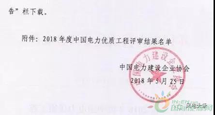 7個(gè)風(fēng)電工程獲獎(jiǎng)！2018中國電力優(yōu)質(zhì)工程評審結(jié)果名單出爐?。ǜ皆敿?xì)名單）