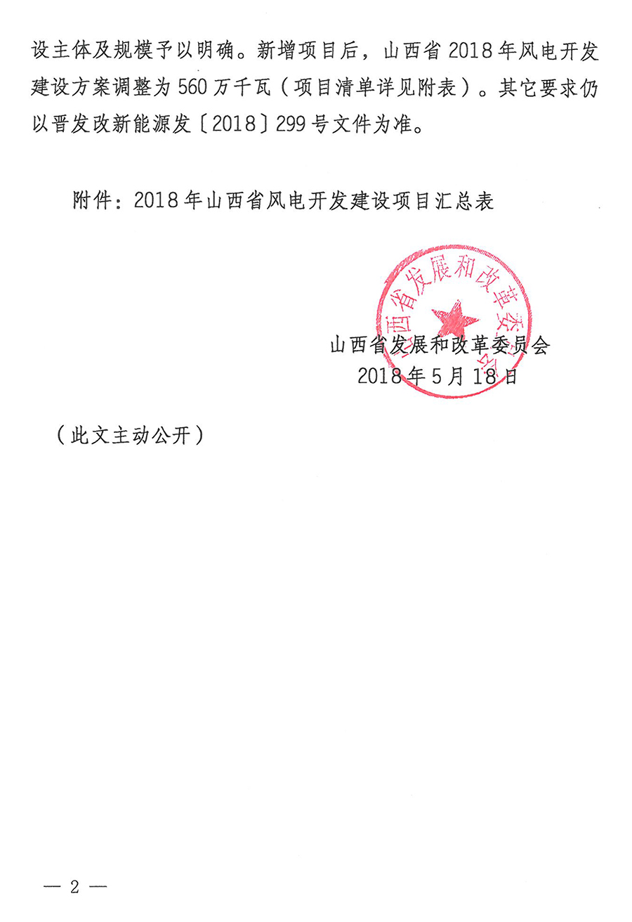 重磅！560萬(wàn)千瓦！山西省2018年度風(fēng)電開發(fā)建設(shè)方案發(fā)布?。ǜ酵暾?xiàng)目清單）
