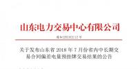 山東2018年7月份省內(nèi)中長(zhǎng)期交易合同偏差電量預(yù)<font color=