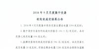 重慶2018年9月月度集中競(jìng)價(jià)交易有約束成交結(jié)果 成交價(jià)格為396元/兆瓦時(shí)