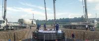 河南開封通許49.5兆瓦風(fēng)電場首臺(tái)風(fēng)機(jī)完成混凝土澆筑