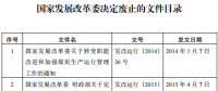 發(fā)改委廢止《關(guān)于規(guī)范跨省發(fā)電、供電計(jì)劃和省級(jí)發(fā)電、供電計(jì)劃備案核準(zhǔn)報(bào)送審批工作》等8個(gè)文件