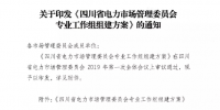 四川省電力市場管理委員會專業(yè)工作組組建方案發(fā)布